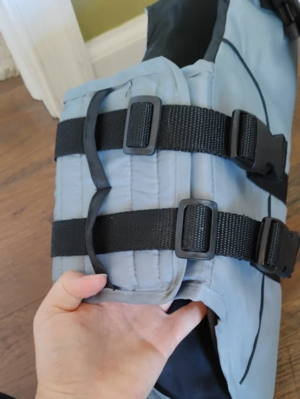 Shark Fin Dog Life Jacket - Steel Blue